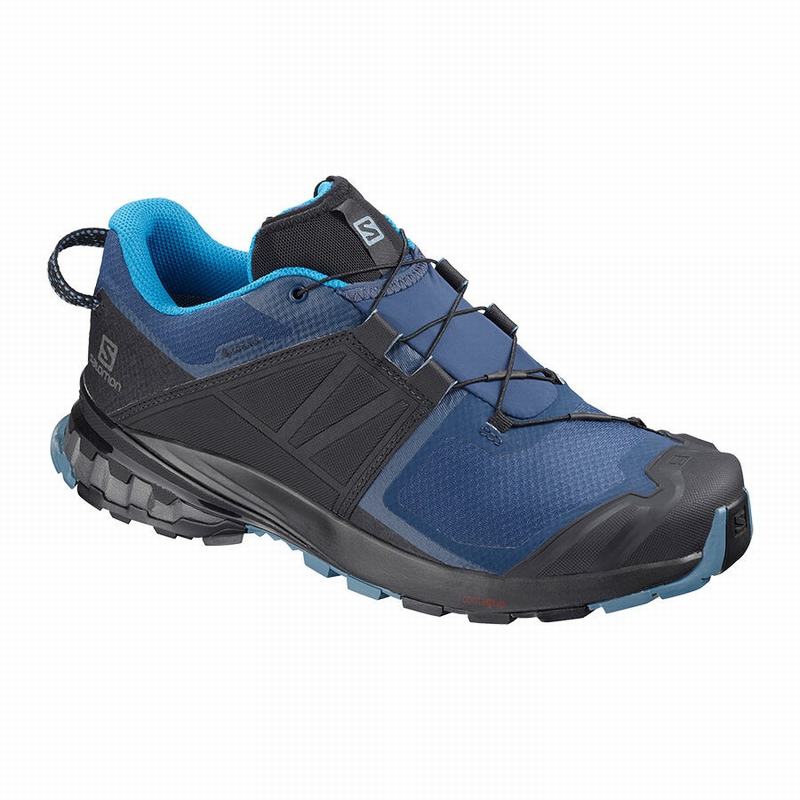 Salomon Singapore Mens Trail Running Shoes - XA WILD GORE-TEX Blue/Black | 84067-DXVS